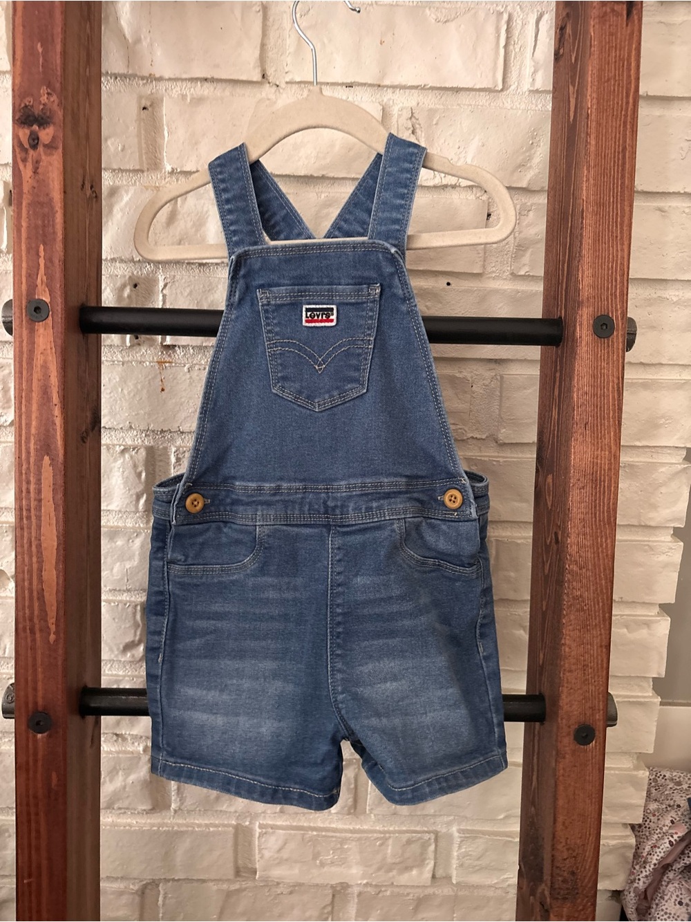 Levi's Kids Medium Blue Denim Shortalls